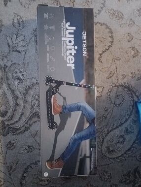Jupiter Kids Black LED Kick Scooter